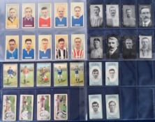 Cigarette cards, Football, selection, Carreras Famous Footballers (set, 48 cards inc. Dixie Dean,