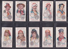 Trade cards, Fry's, Time & Money in Different Countries (set, 50 cards) (gd/vg)