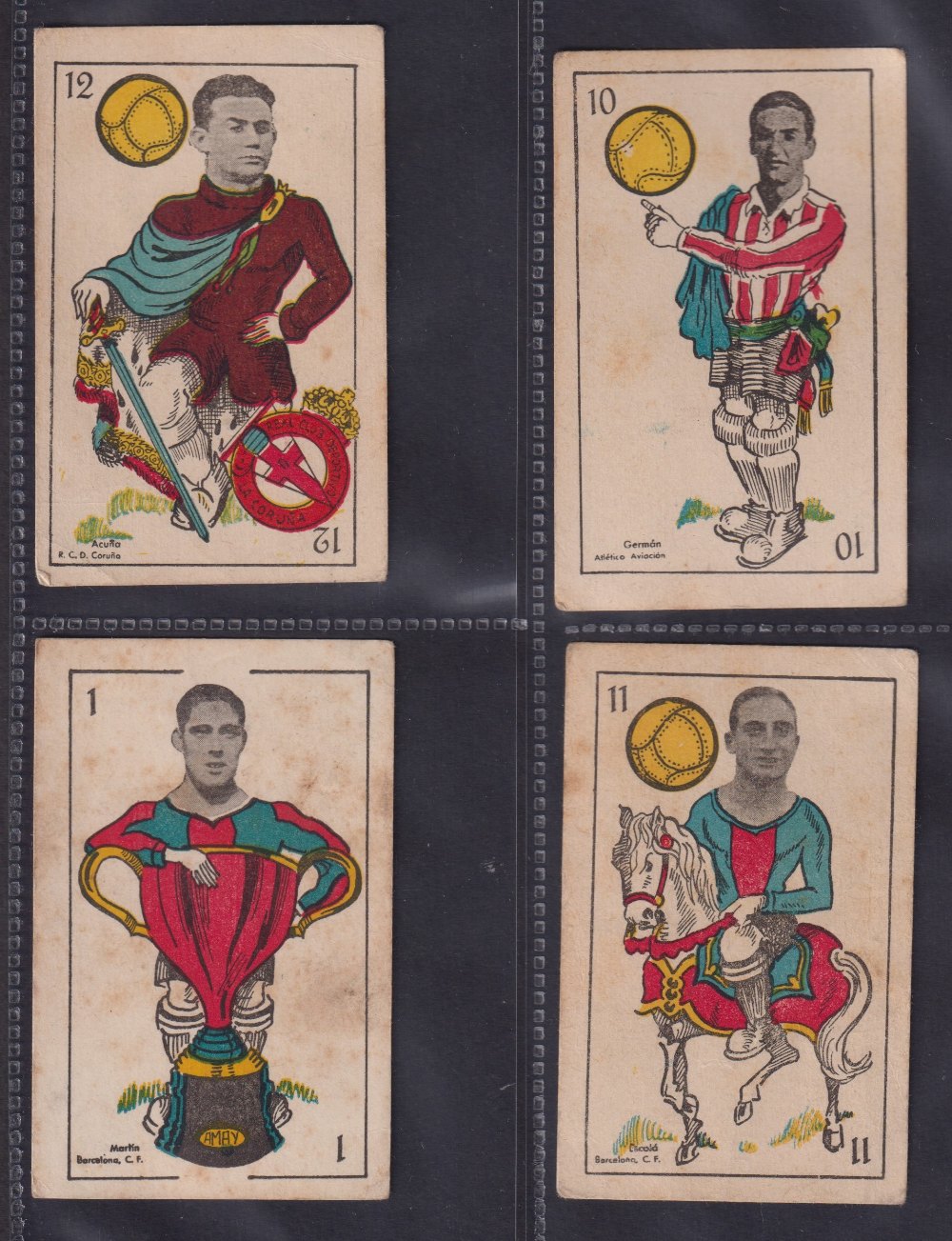 Trade cards, Spain, Universo, 38 different cards with Football Player portraits and artist-drawn - Image 5 of 11