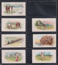 Cigarette cards, C.W.S., British Sport Series (backs all 'The CWS packs Federation…..'), 7 cards, no