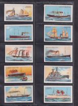 Cigarette cards, Duncan's, Evolution of the Steamship (set, 50 cards) includes Titanic (vg)