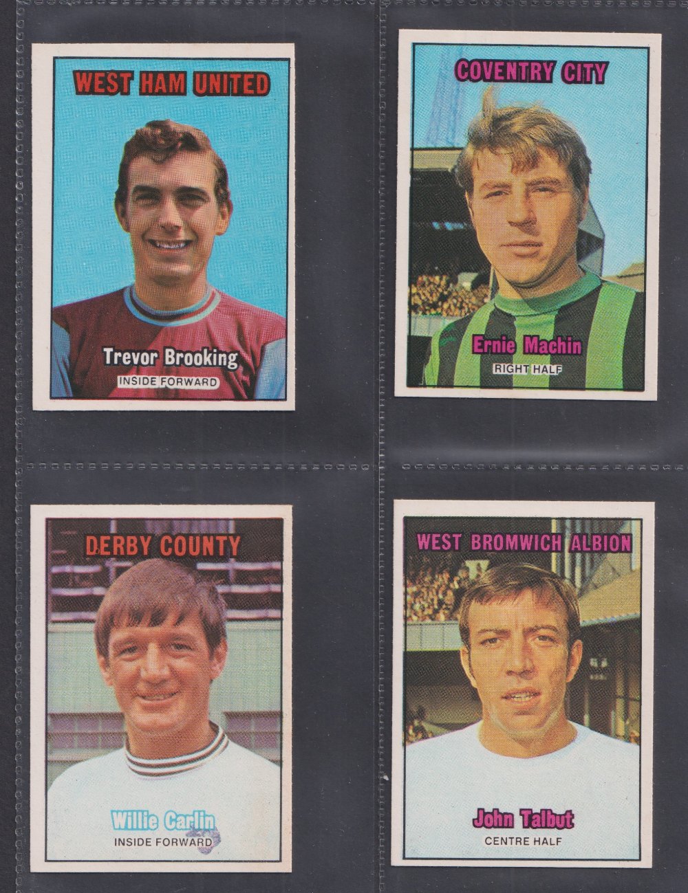 Trade cards, A&BC Gum, Footballers (Orange back, 171-255) (set, 85 cards) (a few with sl gum - Image 3 of 6