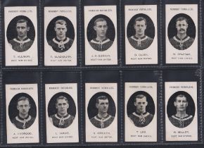 Cigarette cards, Taddy, Prominent Footballers (With Footnote), West Ham, (set, 15 cards) (gen gd)