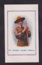 Cigarette card, G. Prudhoe, Army Pictures, Cartoons etc, type card, Sir Robert Baden Powell (gd) (