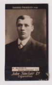 Cigarette card, John Sinclair, Football Favourites, type card, no 58, S. Bloomer, Middlesboro' FC (