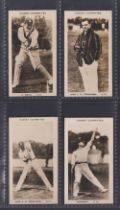 Cigarette cards, Pattreiouex, Famous Cricketers, (C1-96, printed back), 4 cards, C69, P Mead, C70,