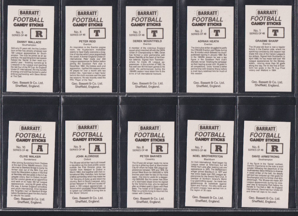 Trade cards, Bassett's, 4 sets, World Cup Stars 1974 (Barratt Division), (set, 50 cards), Football - Image 6 of 8