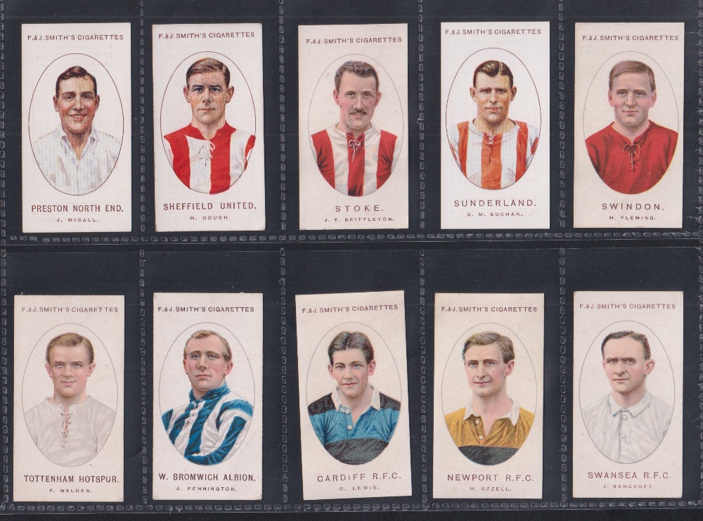 Cigarette cards, Smith's, Football Club Colours, Different, 1921/22 dates, (set, 50 cards) (few sl - Image 6 of 6