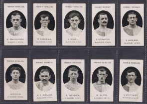 Cigarette cards, Taddy, Prominent Footballers, (No Footnote), Blackburn Rovers, 10 cards (mixed