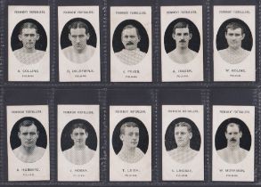 Cigarette cards, Taddy, Prominent Footballers, (No Footnote), Fulham, 13 cards, (one with paper