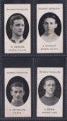 Cigarette cards, Taddy, Prominent Footballers (London Mixture), 4 cards, H Hanger & J Wibley (both