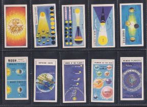 Trade cards, Brooke Bond, Out Into Space, ('issued with' ) (set, 50 cards) (gd)