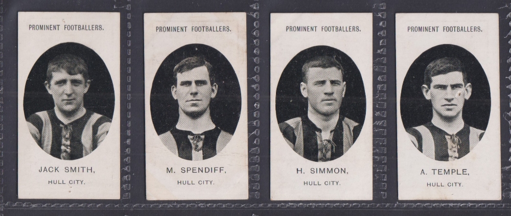 Cigarette cards, Taddy, Prominent Footballers, (No Footnote), Hull City, 14 cards, (one with paper - Image 3 of 4