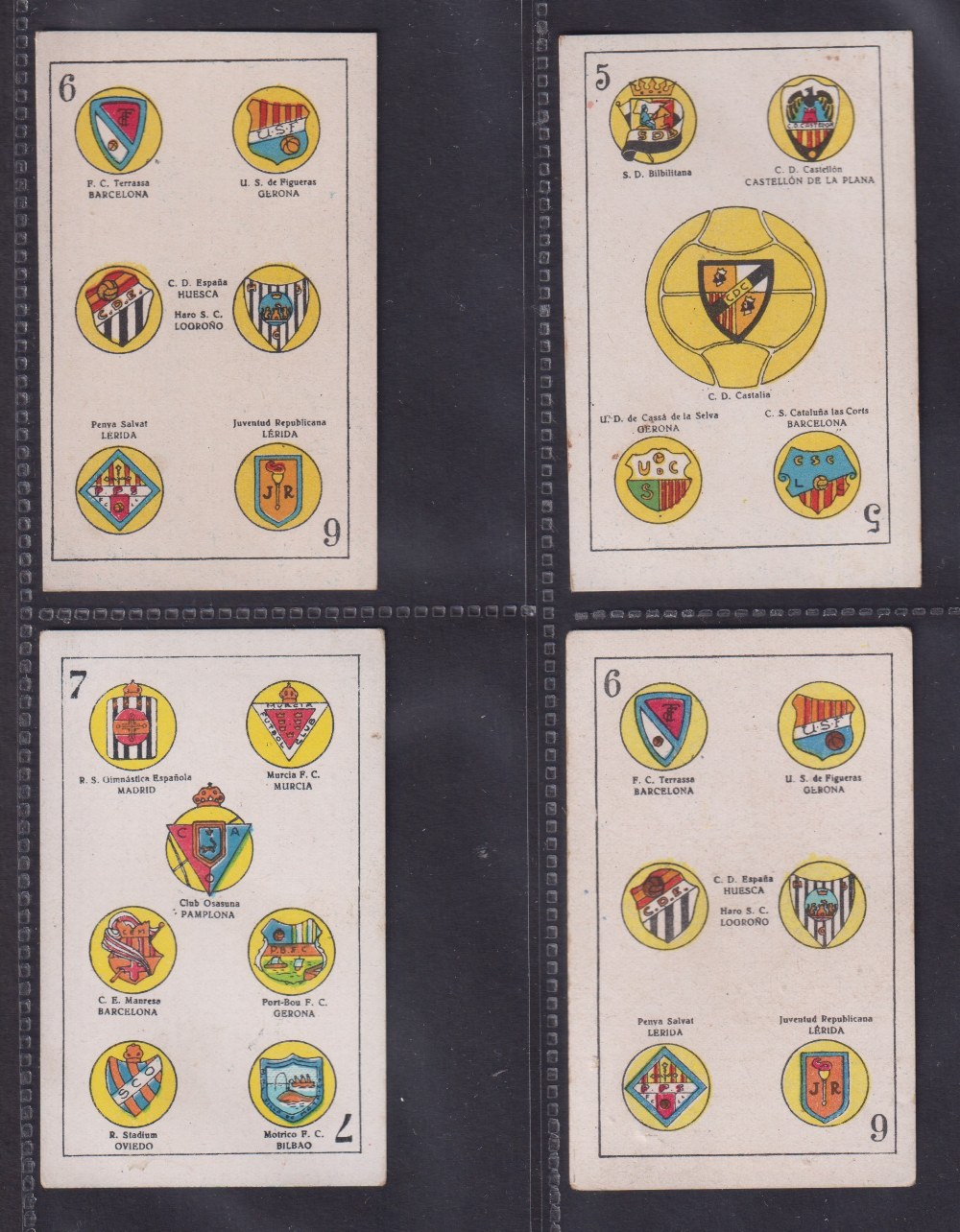 Trade cards, Spain, Football Club Badges, 49 cards with mixed chocolate company backs each showing - Image 3 of 26