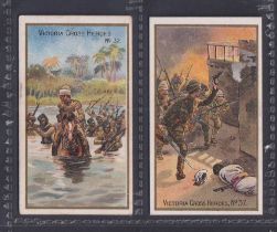 Cigarette cards, Taddy, Victoria Cross Heroes, (21-40), 2 cards, nos 32 & 37 (some sl marks, gen