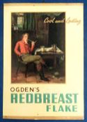 Tobacco advertising, Ogden's, shop display advertising card for 'Ogden's Redbreast Flake',