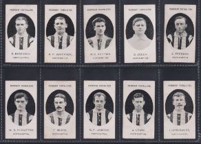 Cigarette cards, Taddy, Prominent Footballers (With Footnote), Northampton, (set, 15 cards) (some