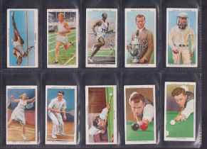 Cigarette cards, Ogden's, Champions of 1936 (set, 50 cards) inc. Jesse Owens (mostly vg)