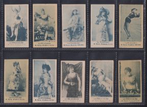 Cigarette cards, South America, M. Duran, Actresses & Beauties, unnumbered, mixed printings, all