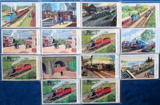 Postcards, Thomas the Tank Engine, 14 1950s cards to include Thomas, Toby, Henry, James, Stepney and