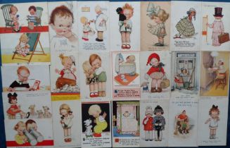 Postcards, Children approx. 95 cards all artist drawn to include Mabel Lucie Attwell, Flora White,