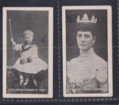 Cigarette cards, Charlesworth & Austin's, British Royal Family, 2 cards, H.R.H. Prince Edward of
