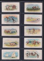 Cigarette cards, CWS, British Sports Series (Multi-Backed) (23/50), nos 5, 6, 8, 13, 14, 15, 17, 19,