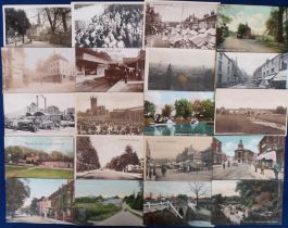 Postcards, a Leicestershire, Rutland and Staffordshire topographical mix of approx. 160 cards,