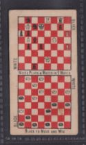 Cigarette card, Murray's, Chess & Draught Problems, type card, 'Black to move and win' (gd) (1)