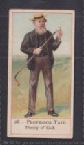 Cigarette card, Cope's, Cope's Golfers, type card, no 28 Professor Tate (gd) (1)