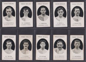 Cigarette cards, Taddy, Prominent Footballers (No Footnote), Blackburn Rovers (set, 15 cards) (one