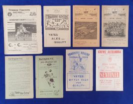 Football programmes, selection of 17 Accrington Stanley & Southport programmes, mostly 1950's,