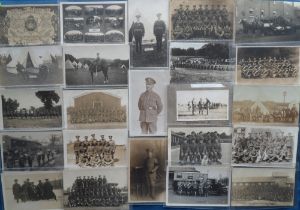 Postcards, Military, a good mainly RP selection of approx. 117 cards and photographs of military