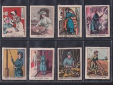 Trade silks, The Happy Home, Women on War Work, 'M' size (set, 12 silks) (gd)