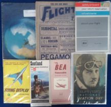 Ephemera, Aviation, 19 items to comprise 7 original photos to include 'Wings of the Soviet' arriving