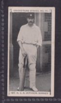 Cigarette card, Faulkner's, Cricketers Series, type card, no 17, Mr D L A Jephson, Surrey (vg) (1)