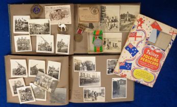 Ephemera, a selection of ephemera to include an original watercolour of a parrot, Defence Medal