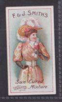 Cigarette card, Smith's, Advertising card for Sun Cured Mixture illustrated with Beauty, ref H403