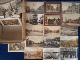 Postcards, a mixed subject selection approx. 170 cards RPs, printed and artist drawn to include