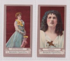 Cigarette cards, Henry Archer & Co, Actresses - FROGA, two cards, both 'Archer's Golden Returns'
