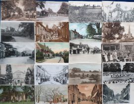 Postcards, Warwickshire, a collection of approx. 200 cards, with RPs of The Guildhouse Knowle, The