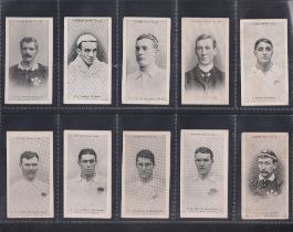 Cigarette cards, Wills, Football Series, a collection of 24 cards, all Rugby subjects, 15 b/w & 9