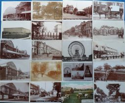 Postcards, London, a selection of 200+ cards RPs, printed and a few artist drawn to include 1902