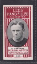 Cigarette card, Lees, Northampton Town Football Club, type card, no 313, E Freeman (vg) (1)