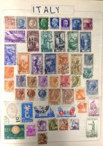 Stamps, World collection in 3 albums, mainly used, to include Italy, Malta, New Zealand, Poland,