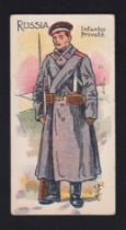 Cigarette card, John Young & Sons Ltd, Russo Japanese Series, type card, Russia Infantry Private (sl