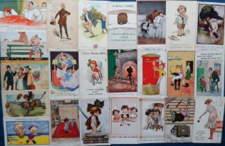 Postcards, Comic, approx. 150 cards to include Twelvetrees, Spurgin, Tempest, Mabel Lucie Attwell,