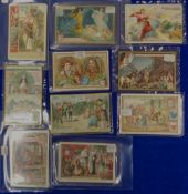 Trade cards, Liebig, a collection of 10 German language sets, Famous Painters S489, Mountain