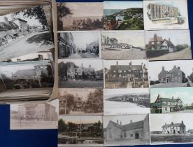 Postcards, UK Hotels and Topo, approx. 450 cards to comprise hotels (approx. 200) inc. The