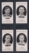 Cigarette cards, Taddy, Prominent Footballers (London Mixture), Queen's Park Rangers, 4 cards, J.